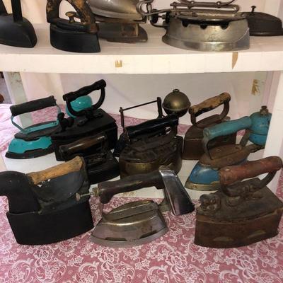 Sad irons, gas powered etc.