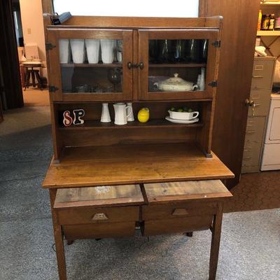 Bakers cabinet with two dough boards