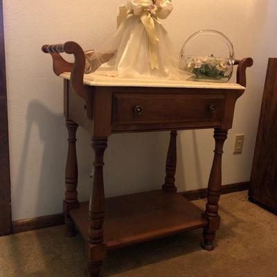Marble top washstand