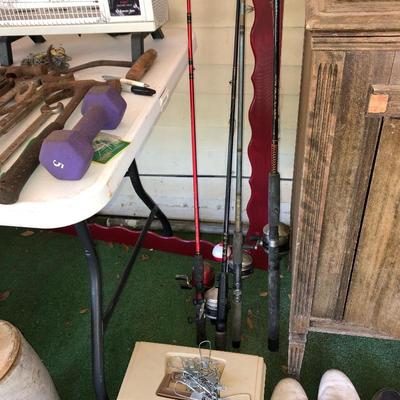 Nice fishing poles w/reels