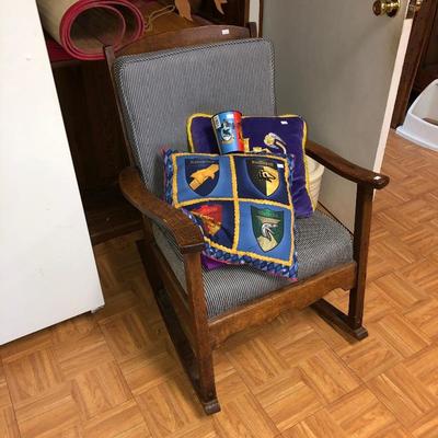Vintage upholstered rocker