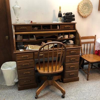 Vintage roll top desk