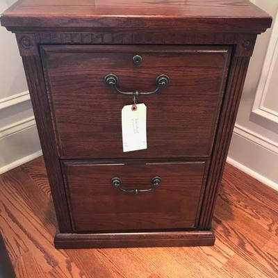 Mahogany file cabinet $150
21 X 24 X 29"
