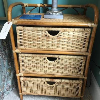 Wicker chest $95
22 X 14 X 27"