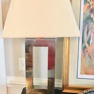 Chrome lamp $153
29 1/2 " tall