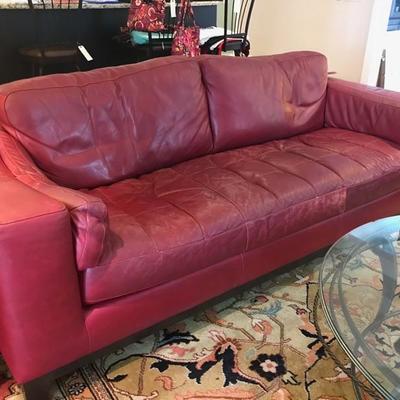 Natuzzi Italian leather sofa $750
96 X 34 X 37"