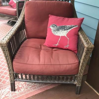 WeatherMaster synthetic Wicker chair $275
31 1/2 X 30 X 36"