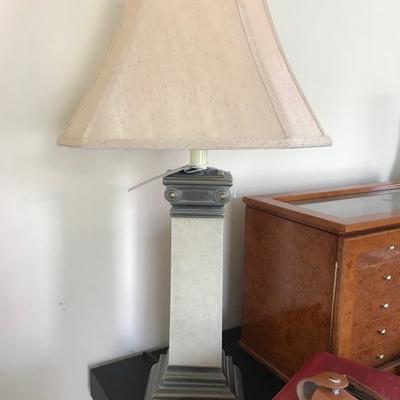 Metal lamp $76
33" high