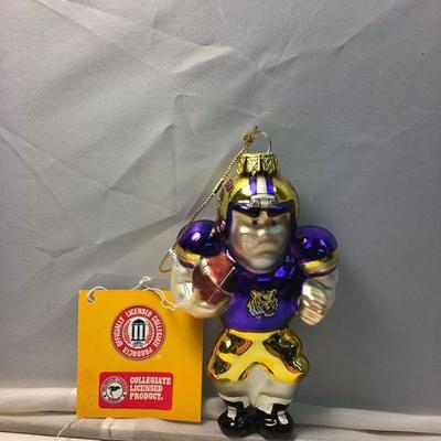 KB0187: LSU Tigers Football Holiday Ornament, 4-5"	 $15.00 	Cash / Venmo / Cash Ap Payments
