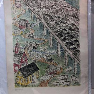 https://www.ebay.com/itm/114237506115	Cma2064: Ed, Koren Expressways and Byways Print w/ Color	 $70.00 
