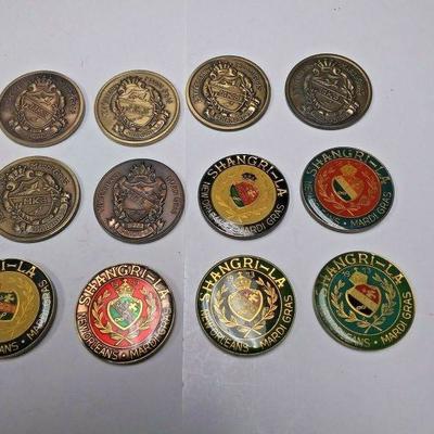 https://www.ebay.com/itm/124206096014	AB0386 LOT OF 12 KREWE OF SHANGRI-LA NEW ORLEANS LOUISIANA BRONZE MULTI'S & HEAV	 Auction 
