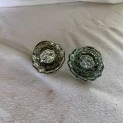 t2PC Glass Doorknob set