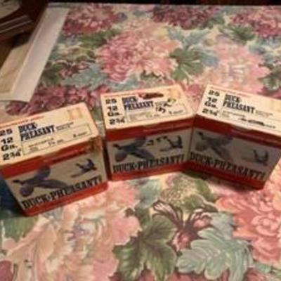 3PC 12G Winchester Shotgun Shell Boxes FULL