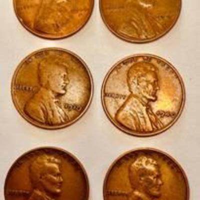 #Lot of Copper Wheat Back Lincoln Pennies - 1910 - 1916 - 1940 - 1940 - 1946 - 1946