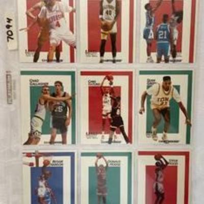 1991 Courtside DRAFT PIX Basketball Cards