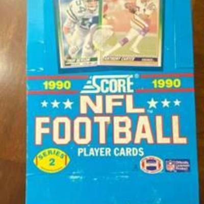 30 Year Old Box - 1990 Score NFL Football Player Cards Series 2 - Sealed Packs