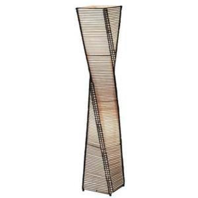 Adesso Stix Floor Lantern, Black Finish