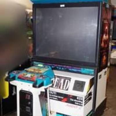 House of the Dead Arcade game from SEGA LIGHTED MARQUE WOULD MAKE A GREAT HAUNTED HOUSE PROP