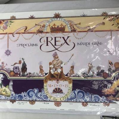https://www.ebay.com/itm/114174502614	Cma2028: Rex Proclamations Mardi Gras Poster 2008 Signed #/200 	 $100 
