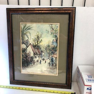 https://www.ebay.com/itm/114218433931	LAN9831: NESTOR FRUGE New Orleans Artist Original Watercolor Framed Wall Art	 $199.99 

