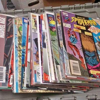 https://www.ebay.com/itm/124167164758	RX4262001 MARVEL COMICS BOOK LOT OF 64 SPIDER-MAN TITLE BOOKS MORE BOX 77 RX4262001	 $115 
