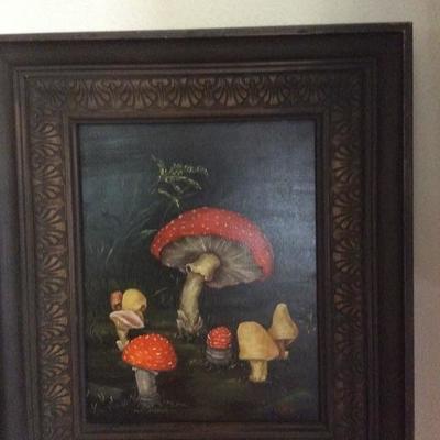 Oil on board.