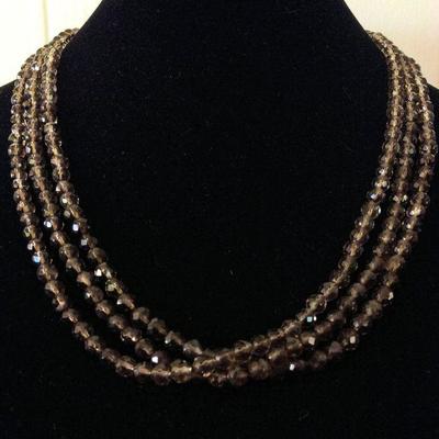 MMC050 Dark Crystal Beaded Necklace