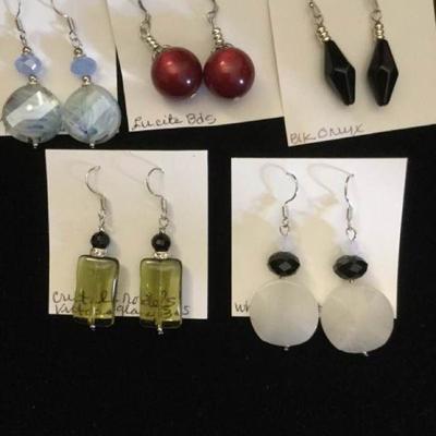 MMC078 Five Pair Bead Earrings