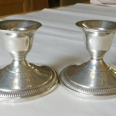 Sterling Candle Holders