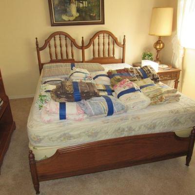Queen mid century bed