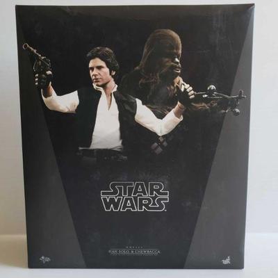 1203	

Star Wars Han Solo And Chewbacca 1/6th Scale Collectible Figures Set
Model MMS263. New In Box.