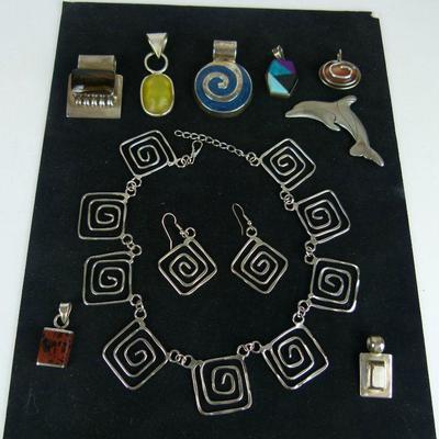 Pendants: Sterling, Yellow one Norma Jean