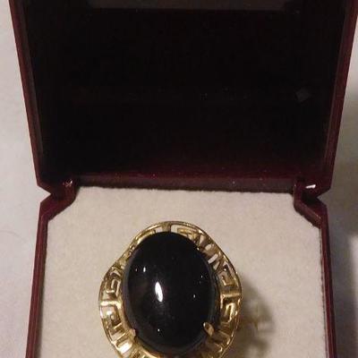 14 k Onyx Ring  