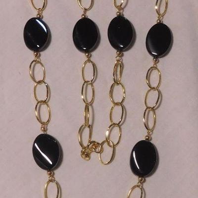 14 k Onyx Necklace