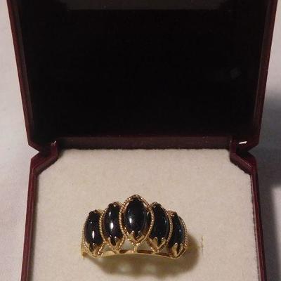 14 k Onyx Ring