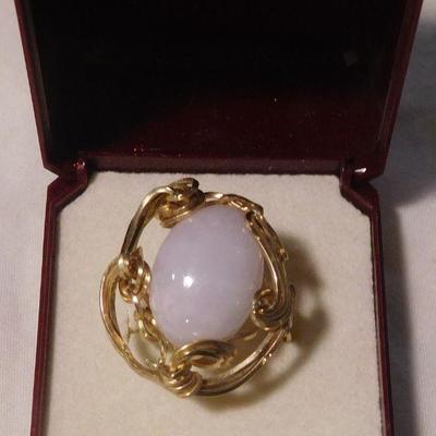 14 k Stone Ring -- Tested 14 k 