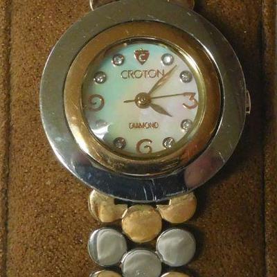 Croton Diamond Dial Watch