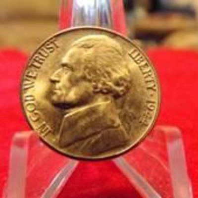 1944-D JEFFERSON NICKEL UNC 40% SILVER
