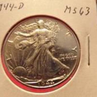 1944-D WALKING LIBERTY HALF MS63