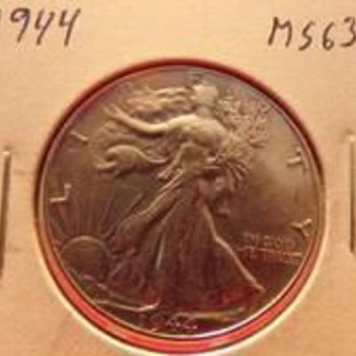 1944 WALKING LIBERTY HALF MS63