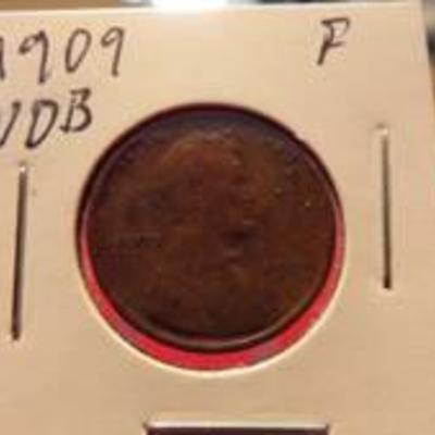 1909 VDB LINCOLN CENT  F