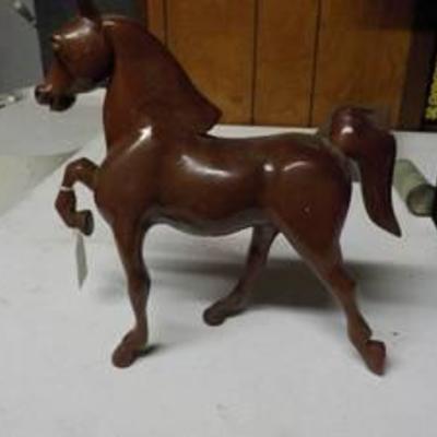 hand carved wooden dorse 10 tall x 10 long