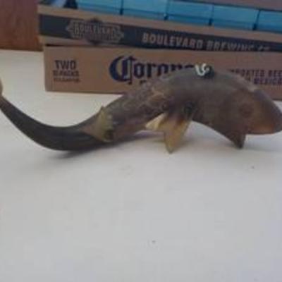 Horn fish key holder hanging