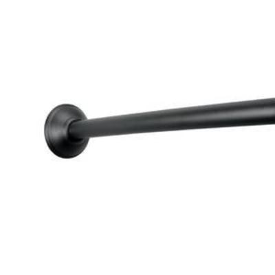 InterDesign Curved Shower Curtain Rod, Matte Black