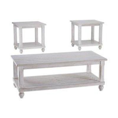 Set of 3 Cloudhurst Occasional Table Set White - Signature Design by Ashley