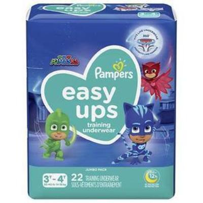 Pampers Easy Ups Boys Training Pants, Size 3T-4T, 22 Count