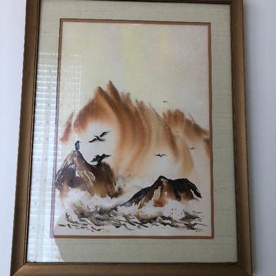 PR1058 https://www.ebay.com/itm/114314524249 PR1058: Gene Meyers Original Watercolor Framed Local Pickup Auction  Starts After 6PM...