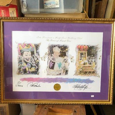 WL6002 https://www.ebay.com/itm/124268109272 WL6002: Pete Foutain Michael Hunt Signed and Numbered Framed 1997 Poster Local Pickup...