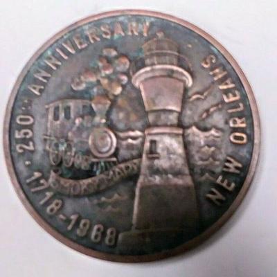 WL3002 https://www.ebay.com/itm/114314491049 WL3002 Pontchartrain Beach USED VINTAGE 1968  BRONZE COMMEMORATIVE DOUBLOON Buy-It_Now  $20.00 