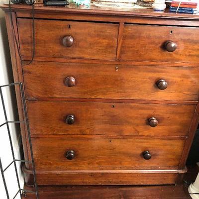 PR0104 https://www.ebay.com/itm/124267515456 PR0104: English Victorian Carved Mahogany Wood Dresser / Chest of Drawers Local Pickup...